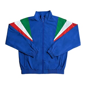 เสื้อแจ็คเก็ต Anorak ทรงปกติ สีน้ำเงิน ซิปยาวเต็มตัว คอตั้ง ระบายอากาศได้ดี กันน้ำ เหมาะสำหรับกิจกรรมกลางแจ้งในฤดูใบไม้ผลิ - Product Image 1