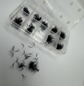 ขนตาปลอมแบบพัดสำเร็จรูป 7 ความยาว แบบผสม ขายส่ง รุ่น 3D-20D แบบปลายแหลม สำหรับต่อขนตา - Product Image 4