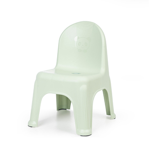 Chaise pour enfants en tissu plastique moderne, beige, légère, avec design panda, pour le salon, meubles pour la maison - Product Image 2