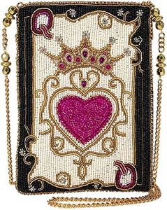 Sac à bandoulière brodé de perles rouges et blanches pour fêtes, mariages, événements, motif homard et crabe, sac à main de soirée - Product Image 6