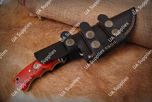 Couteau Skinner à lame fixe en acier forgé à motif Damas personnalisé, vente en gros OEM/OBM, équipement tactique de chasse, camping et EDC - Product Image 6