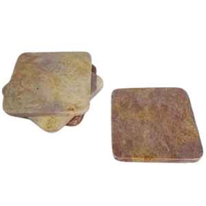 ชุดจานรองแก้วหินอ่อนธรรมชาติ 6 ชิ้น อุปกรณ์ตกแต่งโต๊ะบาร์หรูหราสำหรับบ้าน - Product Image 6