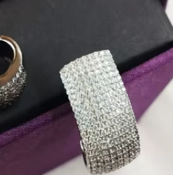 ต่างหูขนาดเล็กแฟนซีสุดหรูพร้อมต่างหูผู้หญิงสีโรสโกลด์เหมาะสำหรับใส่ไปงานเลี้ยงเครื่องประดับแฟชั่นประดับหินเพทาย - Product Image 2