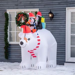 Pupazzo di Neve Gonfiabile Natalizio per Decorazioni Esterne Festive - Product Image 6