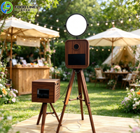 Borne photo tactile tout-en-un de 21,5 pouces pour la location commerciale – Coque et support pour borne photo selfie