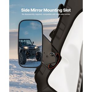 Puertas Superiores para Cabina de Polaris RZR XP 1000/XP Turbo 2014-2023, UTVs, Resistentes al Viento, con Cierre de Cremallera Mejorado - Product Image 5
