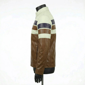 Veste en cuir véritable pour homme, style streetwear, respirante et confortable, vestes matelassées d'hiver - Product Image 2