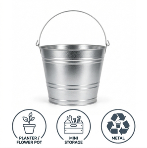 Seau en acier galvanisé de 14 litres - Product Image 4
