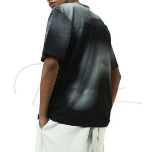 เสื้อยืดลายฟอกสีสไตล์ล่าสุดสำหรับผู้ชาย เสื้อยืดแฟชั่นฟอกสีสำหรับผู้ชาย เสื้อยืดฟอกสีสีพื้นสำหรับผู้ใหญ่ - Product Image 5