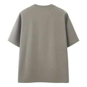 T-shirt Homme Oversize Uni Col Rond Manches Courtes Tricoté Décontracté Streetwear - Product Image 2