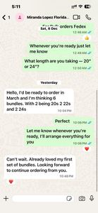 Extensiones de Cabello Liso Indio Natural de 12 a 32 Pulgadas Disponibles - Product Image 5