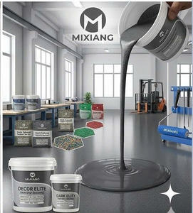 Revestimiento de Piso de Arena Epóxica de Alta Durabilidad para Pisos Industriales y Exteriores, Pintura de Revestimiento para Edificios, No Requiere Imprimación - Product Image 4