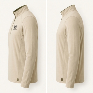 Veste de sport personnalisée à demi-zip – Vêtement d'entraînement respirant pour hommes, femmes et jeunes – Pull d'équipe à séchage rapide - Product Image 5