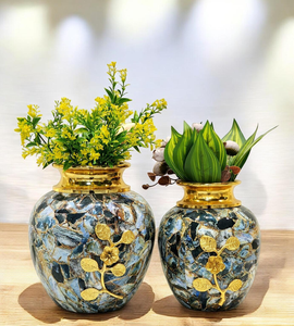 Vases en métal de décoration d'intérieur haut de gamme, vases de sol, vases de table, accessoires de décoration d'intérieur, design élégant, ODM disponible, vente en gros - Product Image 4