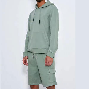 Ensemble court à capuche pour hommes grandes tailles 2026 – Vêtements OEM unis avec logo personnalisé - Product Image 2