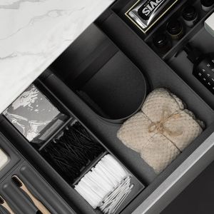 Multiuso 2-Pack cassettiera scatola portaoggetti Organizer per cucina bagno scrivania ufficio gioielli trucco-per l'utilizzo Multi-spazio - Product Image 4