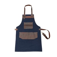 Tablier de service hôtelier de luxe en toile, gilet de barman personnalisé avec logo de marque et poches, pour serveurs de restauration et de haute cuisine