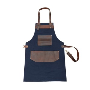 Luxury Hospitality Service Apron Canvas <b>Bar</b> Worker Vest Custom Brand Logo with Pockets Waitress Catering Fine Dining Server - Product Image 2