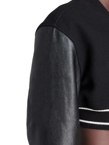 เสื้อแจ็คเก็ตเบสบอลทรงครอปปักโลโก้ตามสั่งสำหรับผู้หญิง แฟชั่นเสื้อแจ็คเก็ตขายดีประจำฤดูหนาว ดีไซน์ใหม่ ขายส่ง - Product Image 5