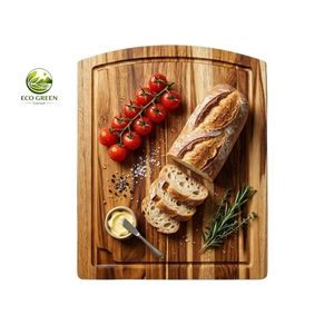 Tabla de Cortar de Madera de Teca Ecológica con Logotipo Personalizado, Tabla de Cortar de Grano Completo, 3 cm de Grosor, Apta para Lavavajillas, Forma Rectangular, Venta al por Mayor - Product Image 1