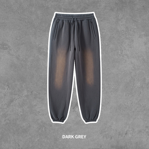 Two Piece Zip <b>up</b> Hoodie And Stacked Pant Sets High Quality Custom Printed Men Winter Wear Stacked Tracksuits For <b>Boys</b> - Product Image 2