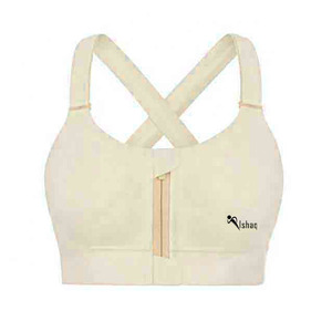 Private Label Women Plus Size Yoga Bra Gym Clothing front zip gym Sports Bra <b>Top</b> fitness - Product Image 2