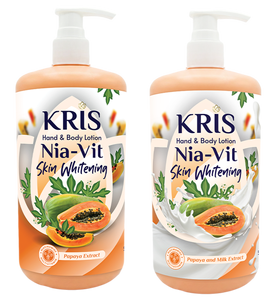 Vente en gros de lotion pour les mains et le corps Kris de haute qualité, série Papaya avec extrait de papaye, nourrissante, lisse la peau, grandes quantités - Product Image 1