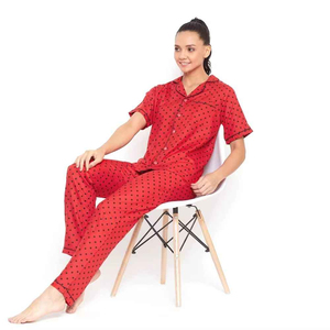Nuevo Diseño, Ropa de Dormir al por Mayor, Mejor Precio, Alta Calidad, Conjuntos de Dormir Personalizados para Mujer, Cintura Elástica, Ropa de Dormir de Verano - Product Image 5