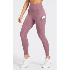 Leggings de yoga taille haute élastiques pour femmes, longueur intégrale, en matière durable, effet push-up fessier, contrôle du ventre - Product Image 1