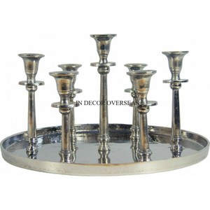 Ensemble de 3 bougeoirs en bois faits à la main de qualité supérieure pour la décoration de table à la maison et à l'hôtel - Product Image 4