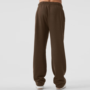 Regular Fit Wide Leg Canvas Mid Waist Spring Sweatpants Jogger Sweatwear Custom Logo Casual Sport Flare Pants Wholesale - Product Image 5