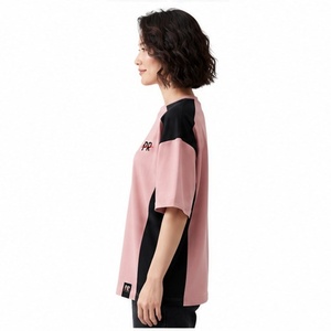Camiseta de Verano para Mujer de Alta Calidad, 100% Algodón, 220 g/m², Personalizada con Logotipo Impreso en 3D, Hombros Caídos, Tie Dye - Product Image 6
