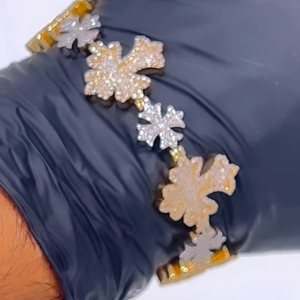 Bracelet tennis de luxe 20MM en diamant de laboratoire taille brillant, unisexe, certifié IGI, or 10K, bijou élégant pour mariage et soirée - Product Image 2