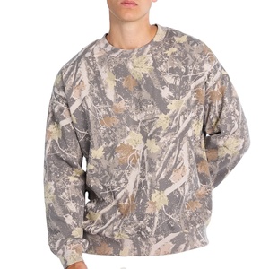 Sudadera Clásica con Cuello Redondo y Estampado de Camuflaje para Hombre y Mujer, Cómoda Sudadera Verde Camuflada para un Estilo Casual Urbano - Product Image 1