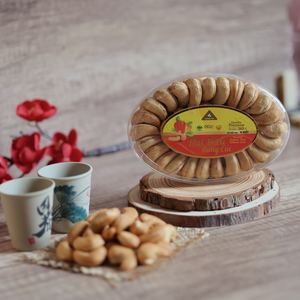 Meilleur prix de gros Noix de cajou grillées bio premium du Vietnam W180 163g Marque Dong Phu Boîte cadeau ovale Direct usine - Product Image 1