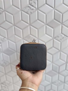 New 2026 Genuine Leather Stylish <b>Travel</b> Jewellery Compact Case Faux Vintage Hand Tooled Leather Durable Storage Accessory Holder - Product Image 3