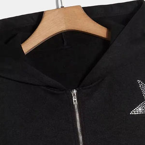 Custom <b>Men's</b> Solid Hooded Lightweight Breathable Casual Full-Length Fleece Jacket Side Pockets Wholesale Cotton <b>Drawstring</b> - Product Image 3