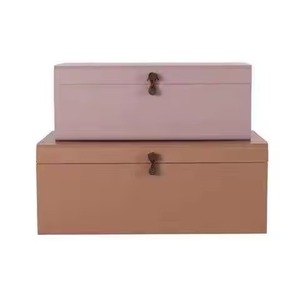 Minimalist Metal <b>Storage</b> <b>Box</b> Set Lidded <b>Stackable</b> Rectangle Medium Capacity for Home Organization Trunk <b>Box</b> - Product Image 1