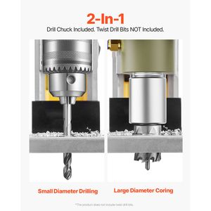 Perceuse magnétique portable électrique 1400W, diamètre de perçage 1,6 po, 2810 Lbf, 11 forets, vitesse 800 tr/min - Product Image 3