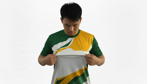 เสื้อยืดกีฬาผู้ชาย ออกแบบเองได้ แขนสั้น น้ำหนักเบา ระบายอากาศดี ชุดกีฬา - Product Image 6