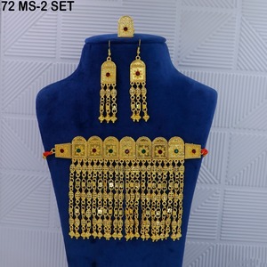 Conjunto de Joyería Árabe Martasha, Collar de Oro de Dubái, Collar Árabe Chapado en Oro, Conjunto Árabe Tradicional - Product Image 4