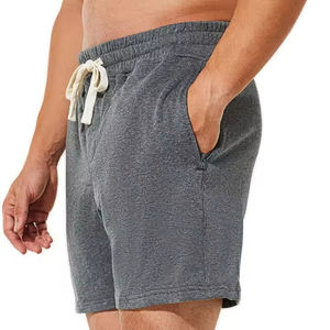 Pantalones cortos transpirables de playa 100% algodón para hombre, los más vendidos, con impresión de logotipo personalizado, pantalones cortos elásticos de verano en venta - Product Image 2