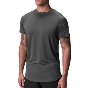 Serigrafía personalizada impresión personalizada manga corta poliéster camiseta Regular Fit transpirable hombres Atlético camiseta - Product Image 1