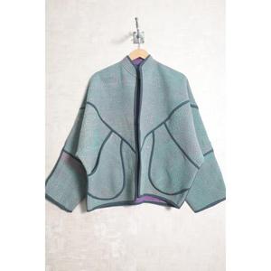 Veste Kantha vintage faite à la main, manteau en patchwork de coton indien, vêtements d'extérieur bohèmes pour femmes - Product Image 1