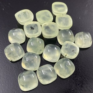 Cabujón de Prehnita Natural en Forma de Cojín, Gema Verde para Fabricantes de Accesorios Hechos a Mano, Suministro al por Mayor - Product Image 6