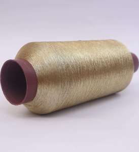 Hilo de Nailon Metálico Plateado SHREE VIDHATA JARI, Flexible, 110D, Color Oro Rosa, Alta Resistencia a la Tensión, Hilo Textil - Product Image 3