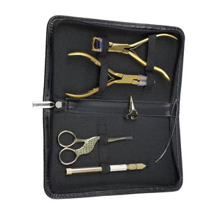 Kit d'outils professionnels pour extensions capillaires à prix de gros – Ensemble de démarrage avec pinces en acier inoxydable et outil à boucle - Product Image 4