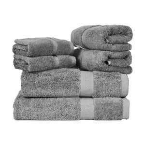 "6-Piece Luxury <b>Towel</b> <b>Set</b> 600 GSM 100% Cotton 2 <b>Bath</b> <b>Towels</b> 2 Hand <b>Towels</b> 2 Washcloths Highly Absorbent" - Product Image 1