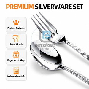 ชุดอุปกรณ์ครัวแบบใหม่ ชุดช้อนส้อมพิมพ์โลโก้ตามสั่ง ชุดช้อนส้อมขายดี - Product Image 2