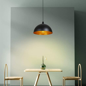 Reasonable Price Round Shape Hanging <b>Lamp</b> Round Shape Black Finished Celling Hanging <b>Lamp</b> For Decorate Home Interior Decoration - Product Image 1
